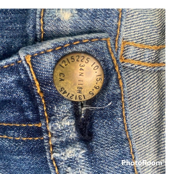 Current/Elliot The Stiletto Shredded Denim Jeans. Size 27 - Picture 5 of 7